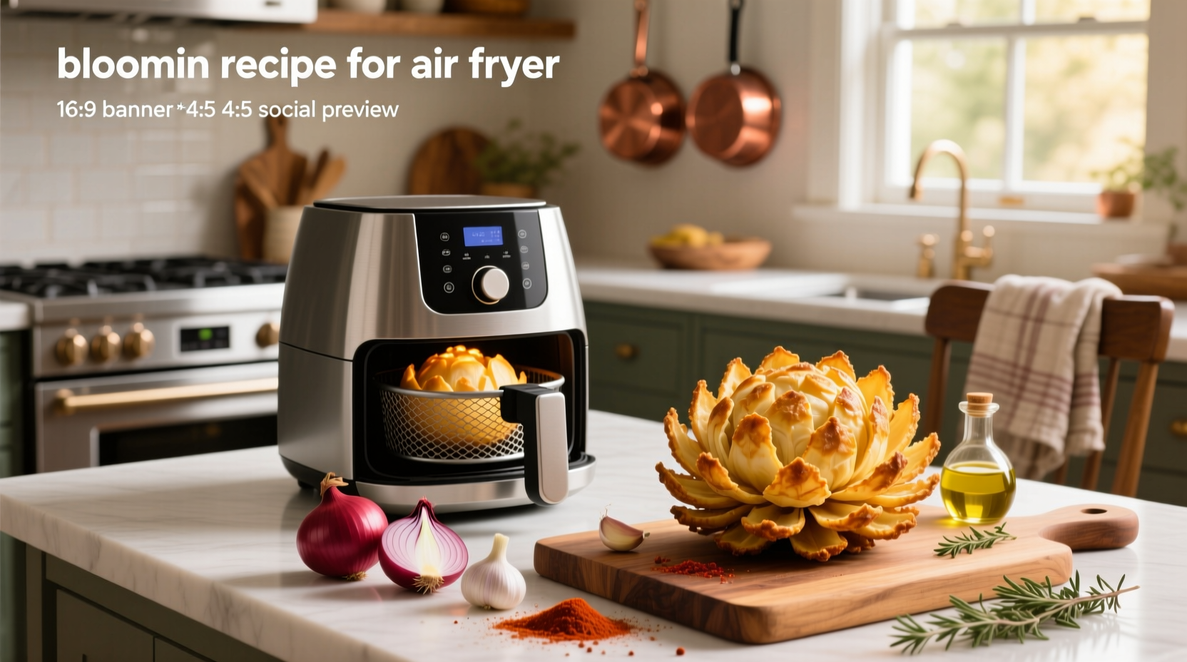 air fryer blooming onion recipe