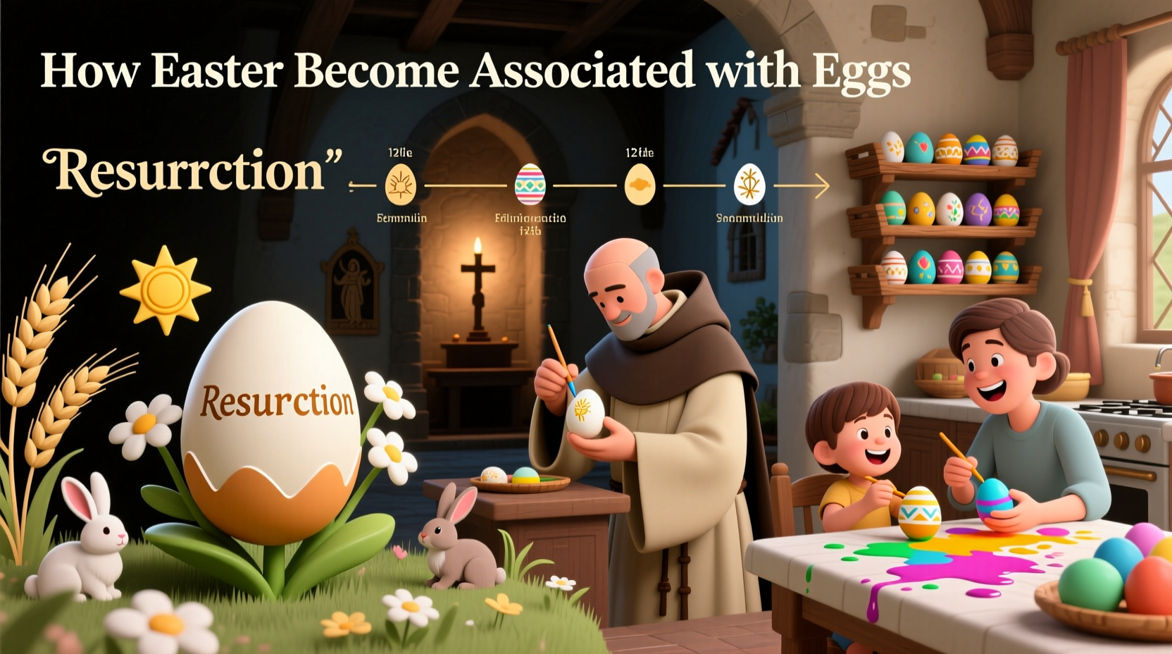 how did easter get associated with eggs