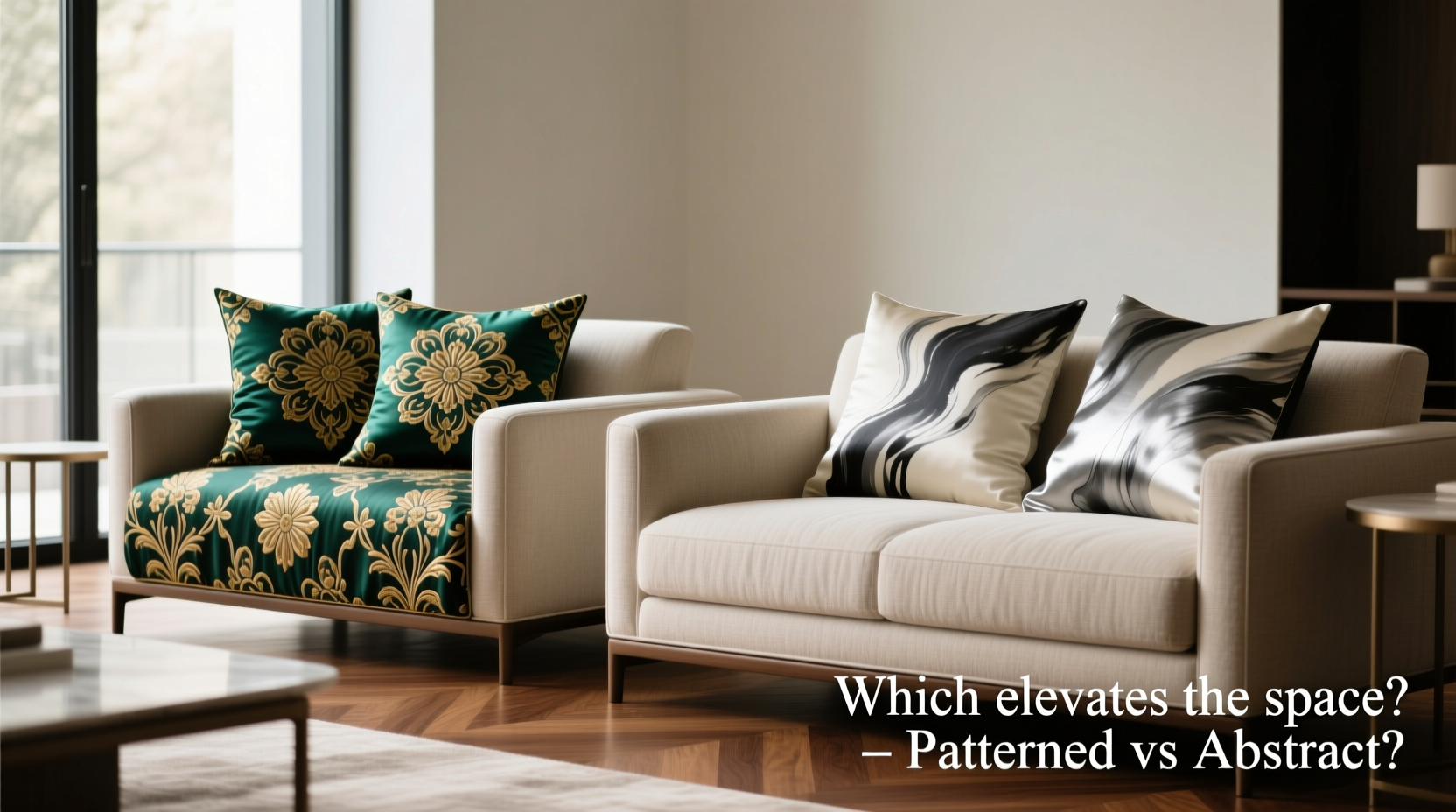 patterned vs abstract pillow covers which style makes a room look more expensive