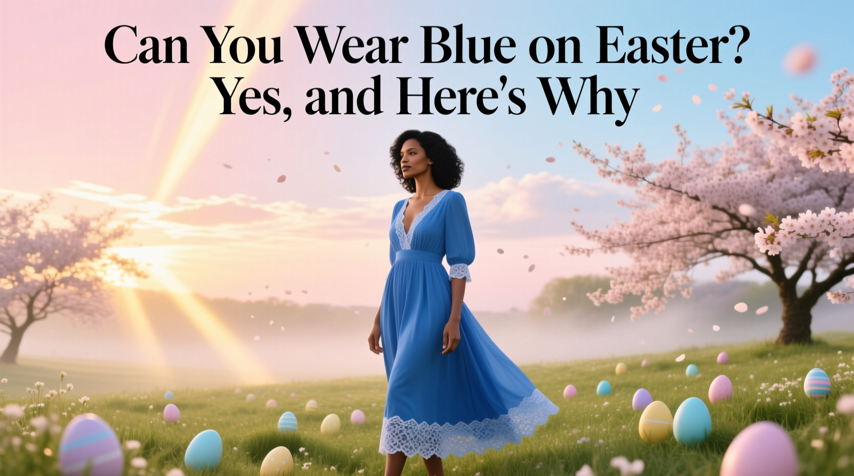 can you wear blue on easter