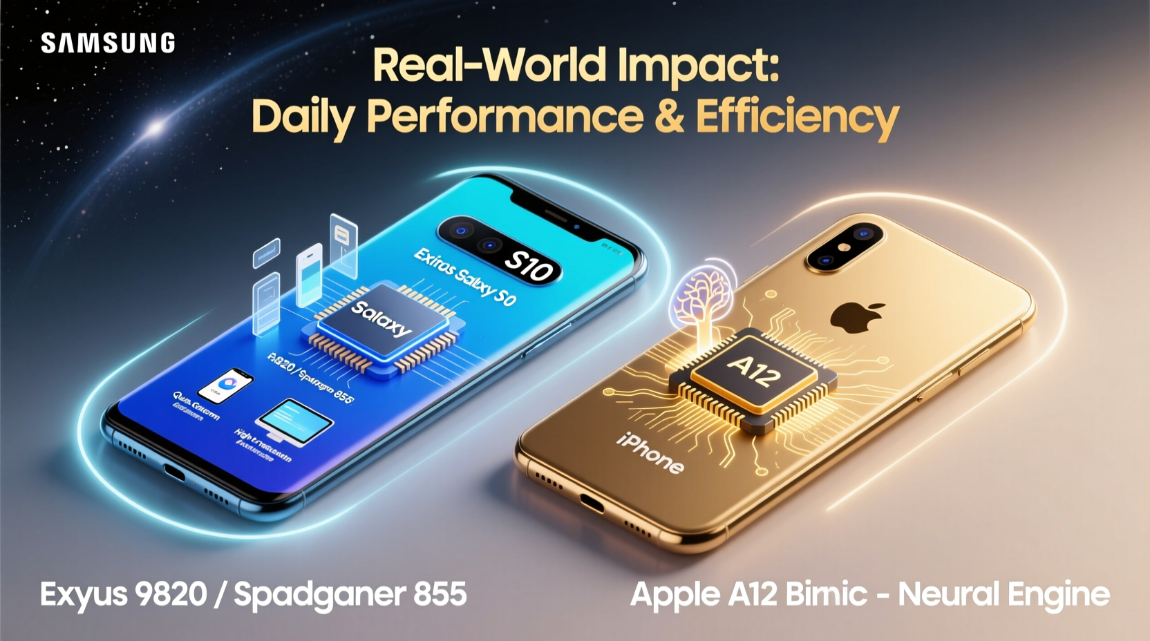 galaxy s10 vs iphone xs which processor actually makes a difference in everyday use