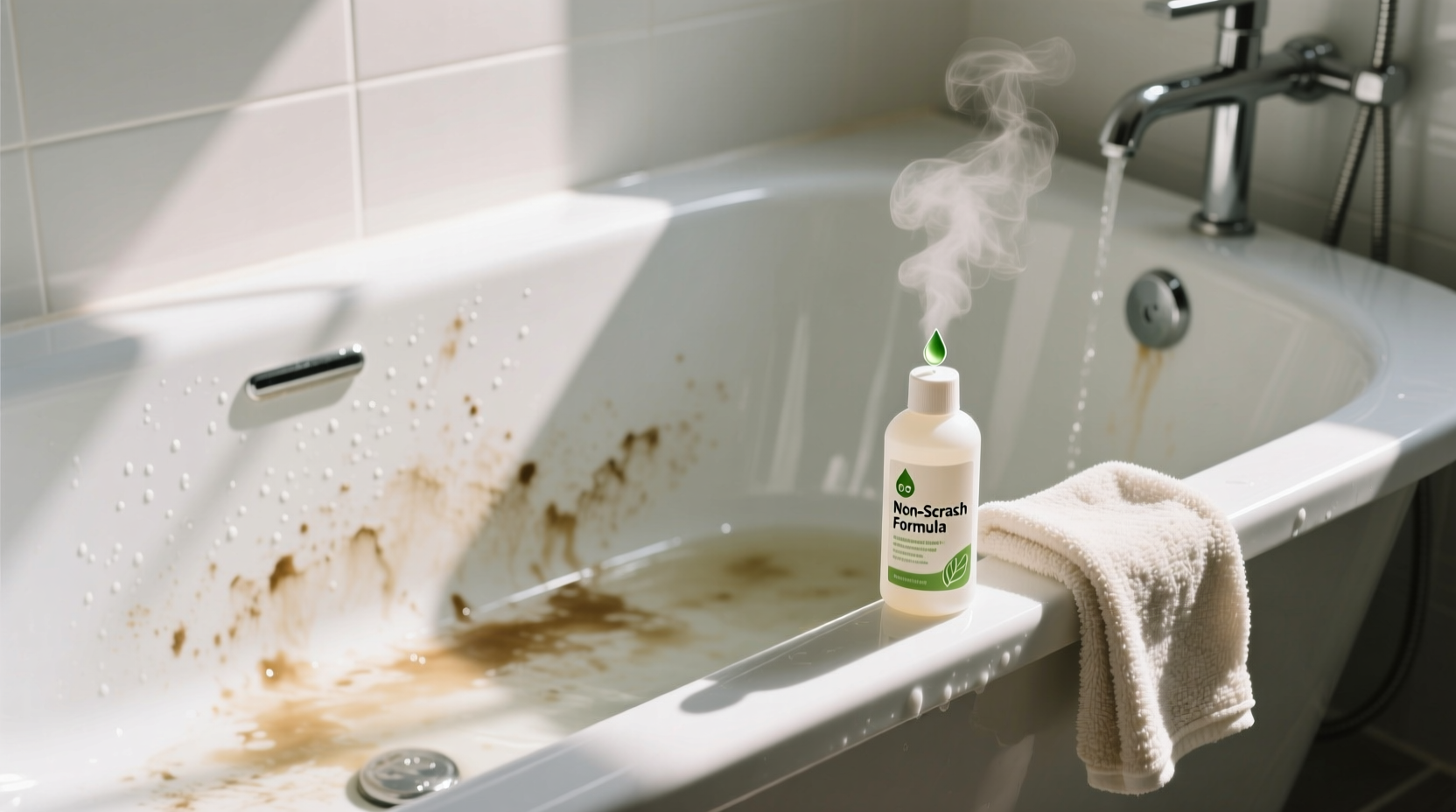 how to clean a dirty bathtub without scrubbing