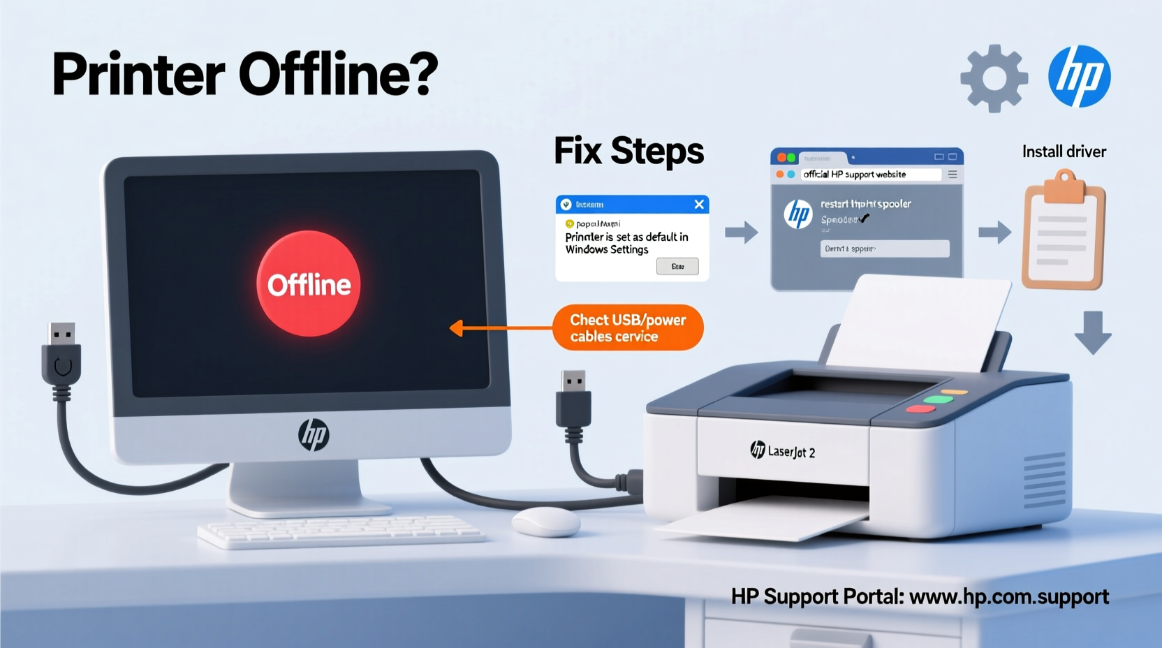 printer offline troubleshooting fixes for windows hp 2