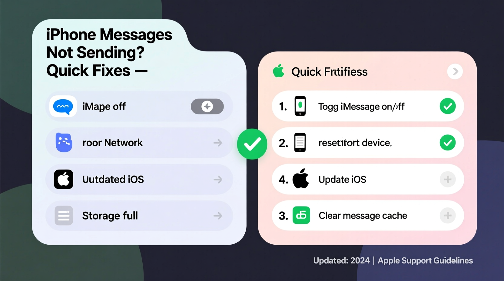 iphone messages not sending reasons quick fixes