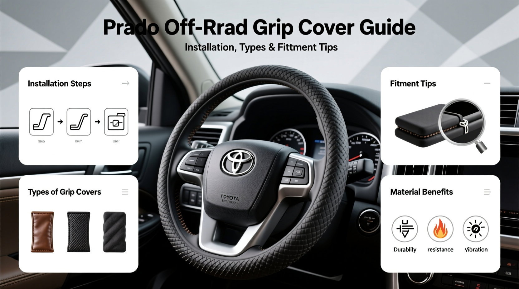 prado offroad grip cover guide