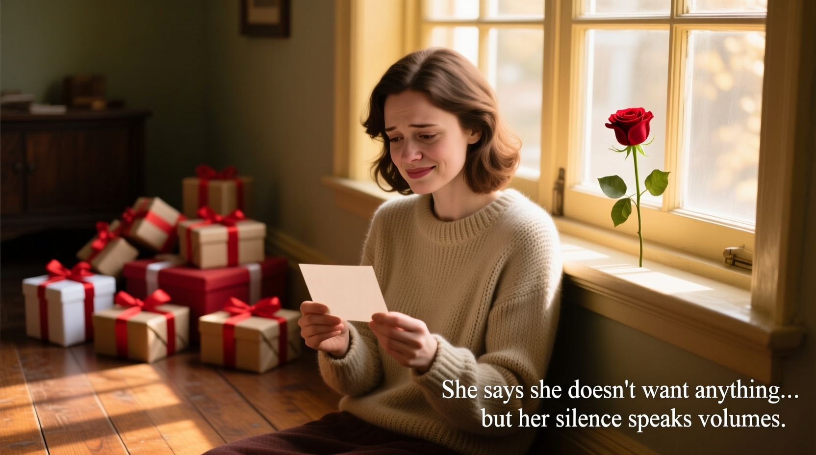 when she says she doesnt want anything for valentines day