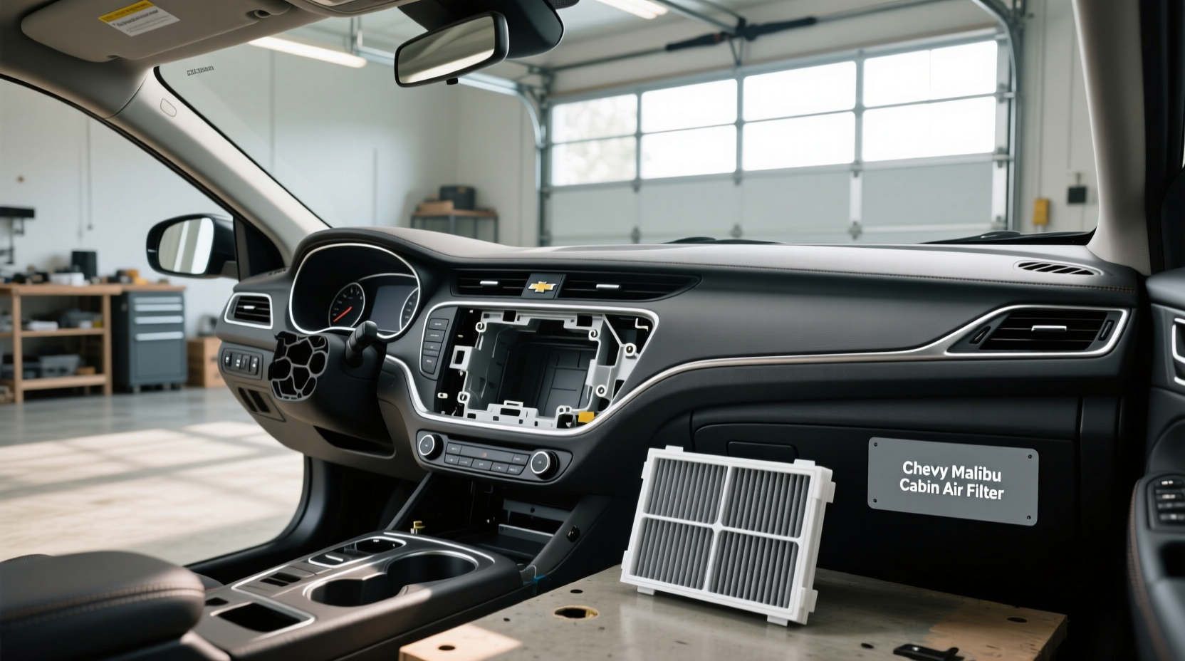 2005 Chevy Malibu cabin air filter location behind glove box