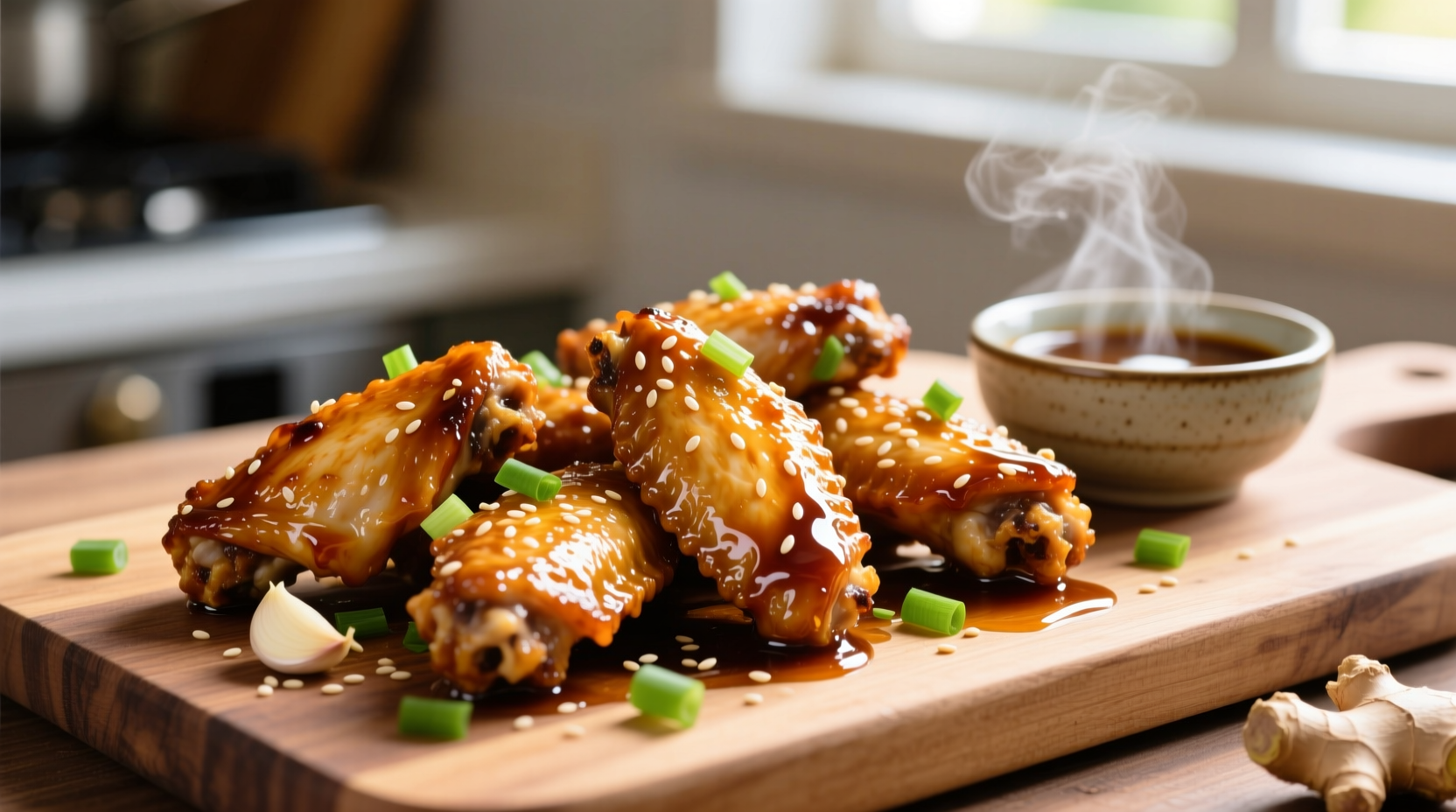honey and garlic chicken wings recipe