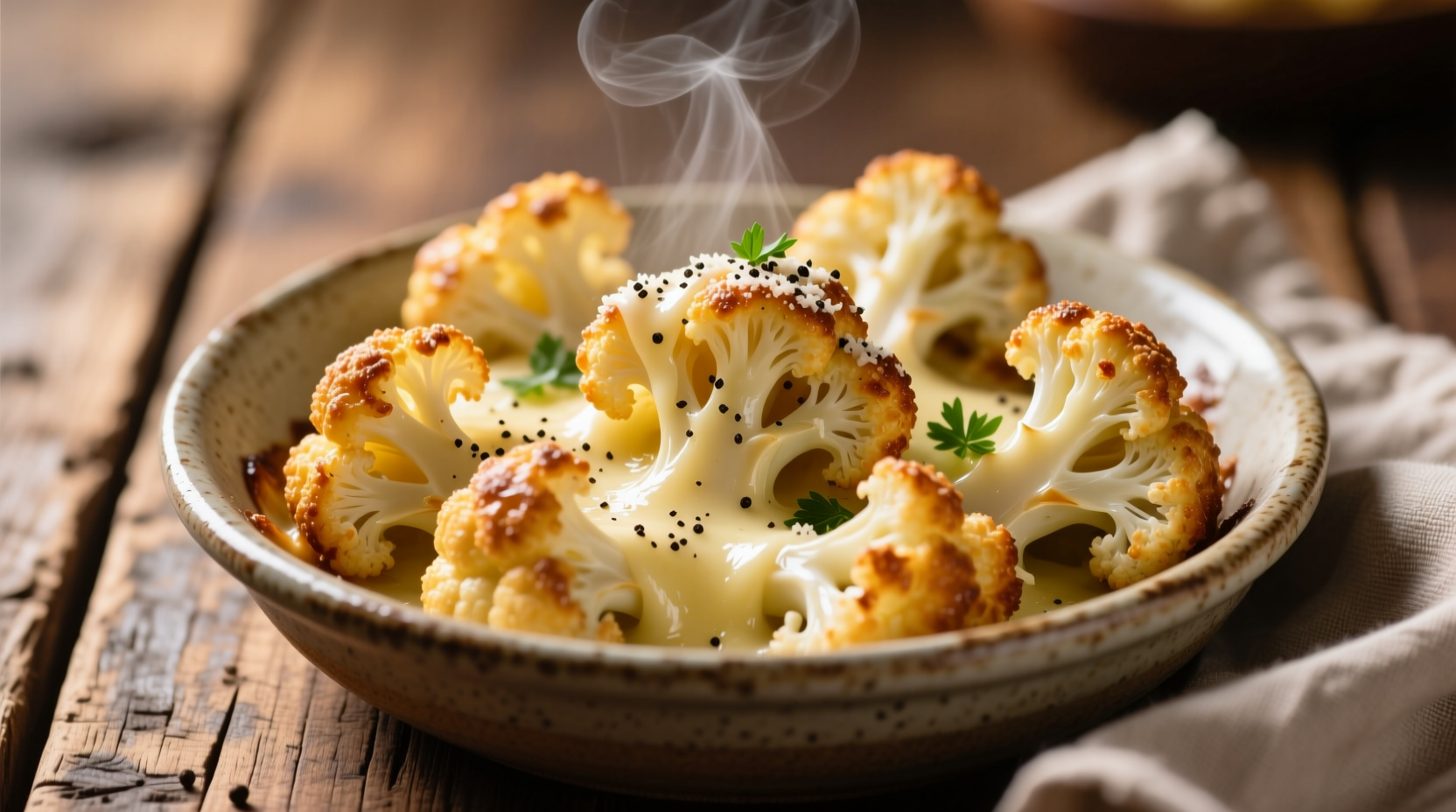 cauliflower and parmesan cheese