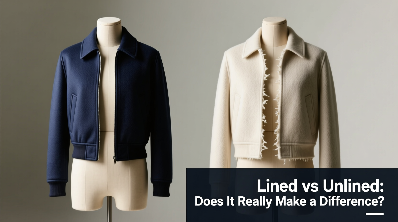 lined vs unlined short jackets does a lining really make a difference