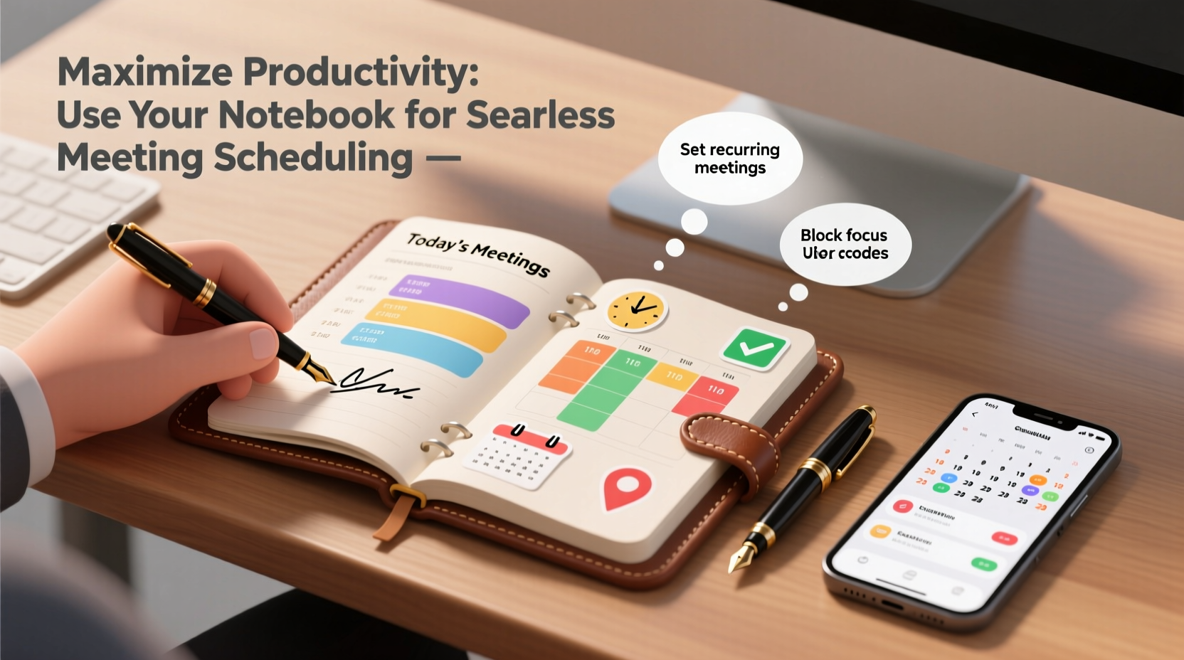 maximizing productivity how to use a notebook for seamless and effective meeting scheduling