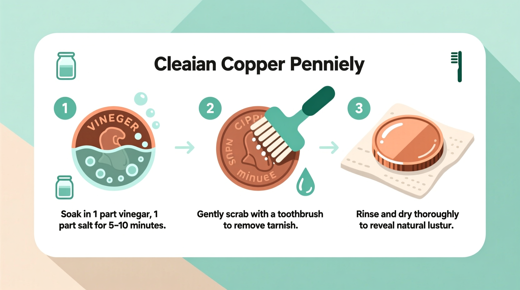 simple and effective methods for the best way to clean copper pennies