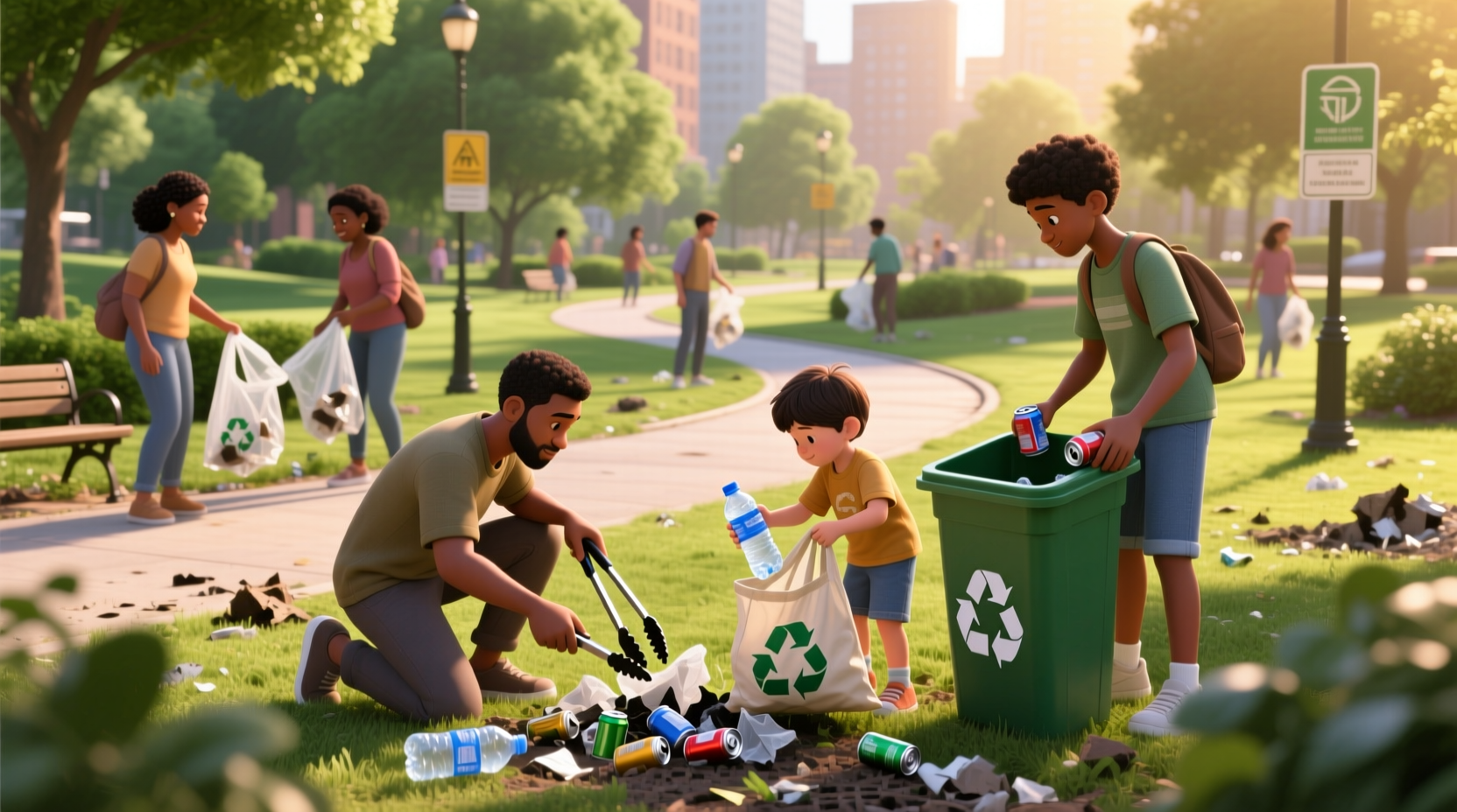 pick up other peoples trash