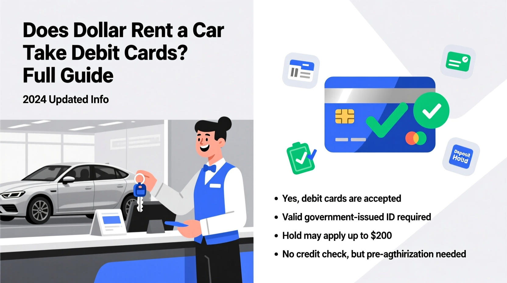 does dollar rent a car take debit cards
