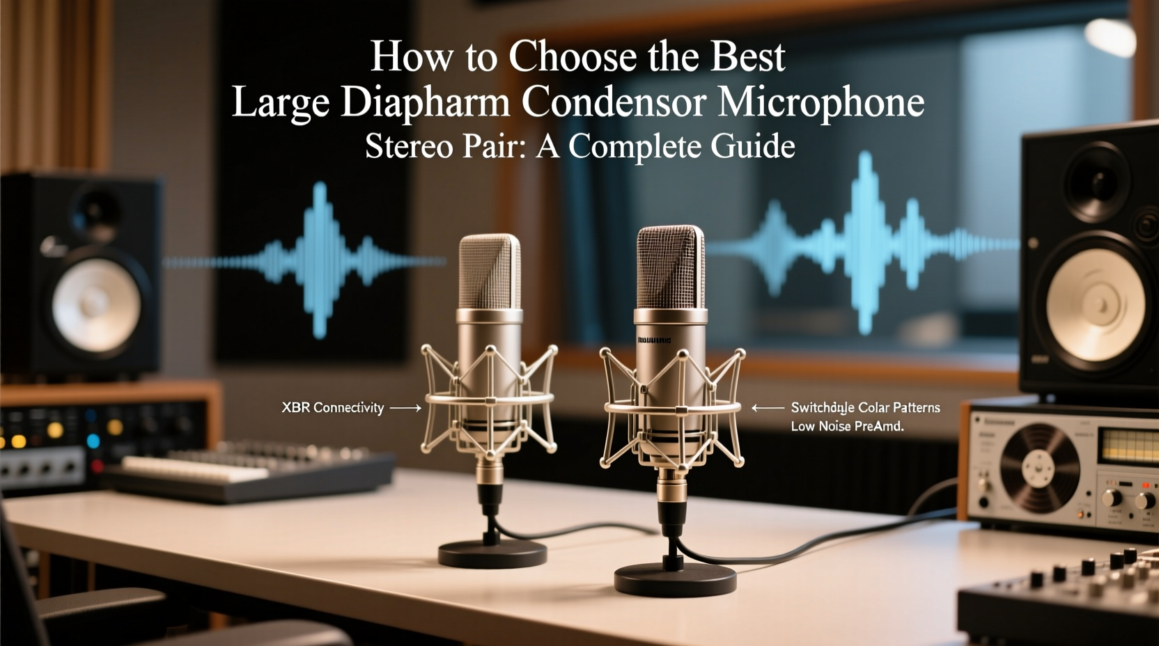 large diaphragm condenser microphone stereo pair