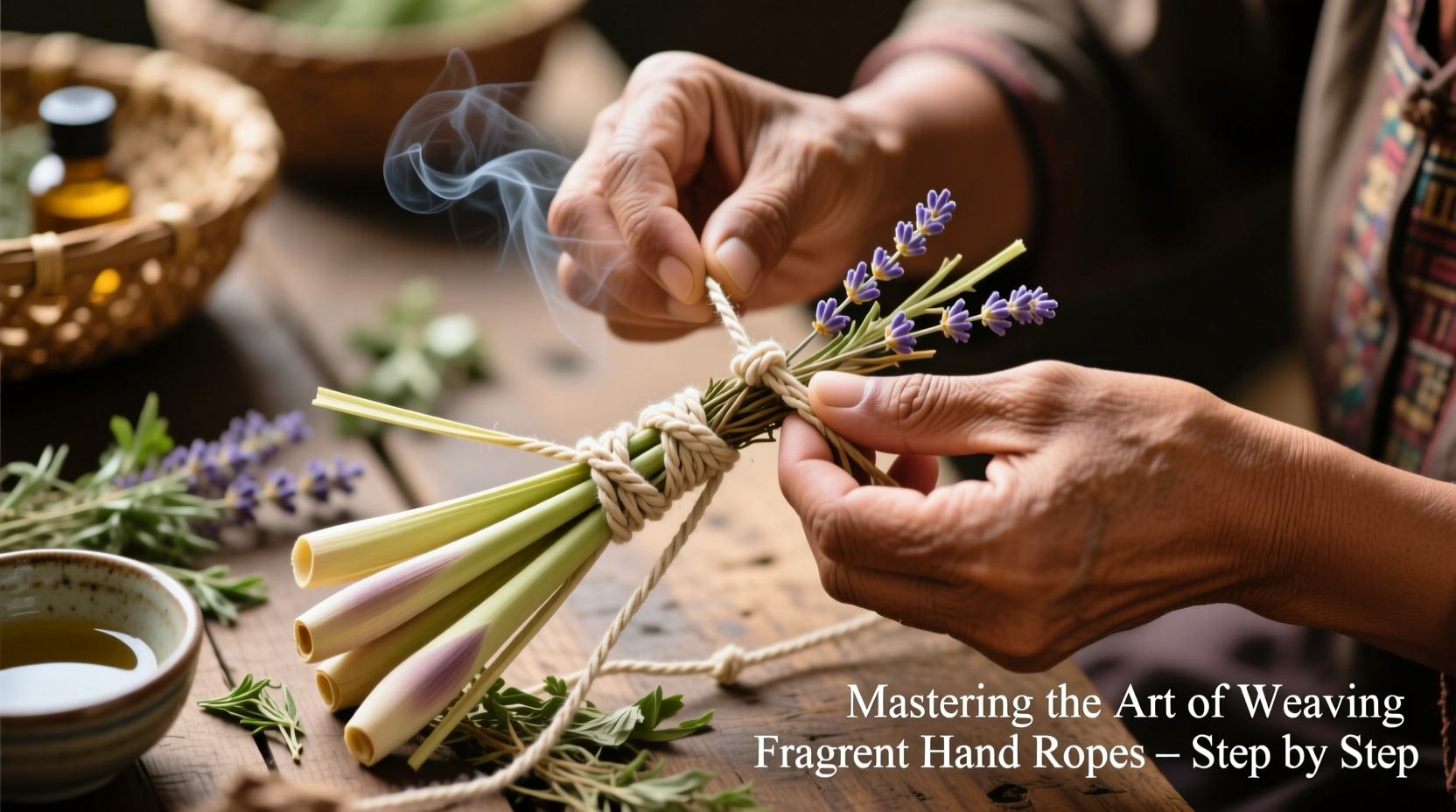 mastering the art of weaving a small fragrant style hand rope a step by step guide
