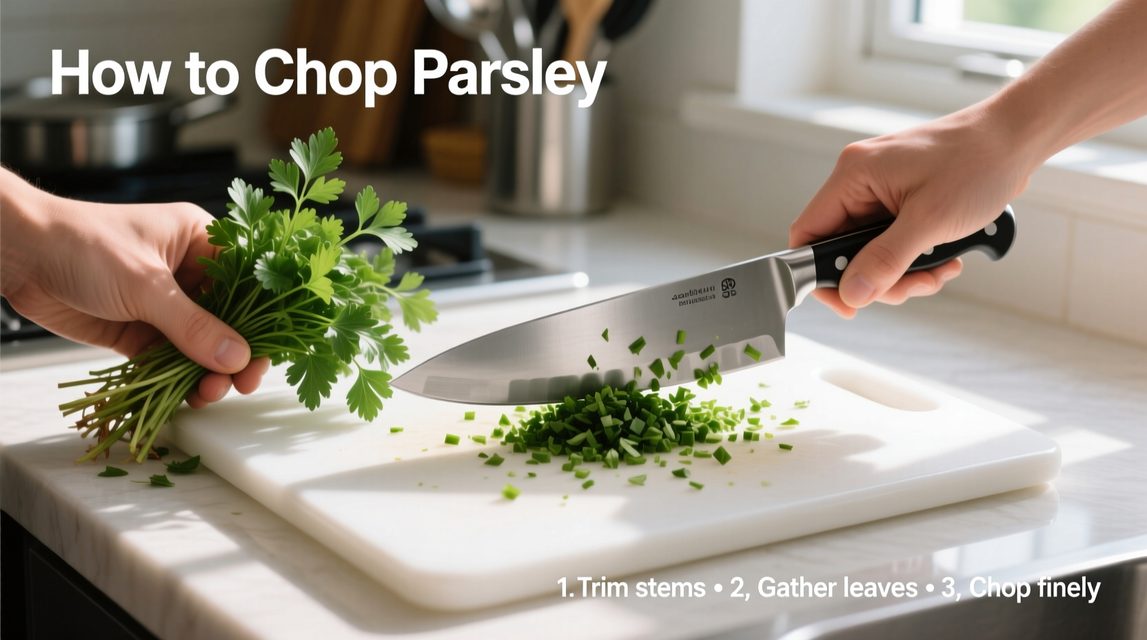 how do i chop parsley