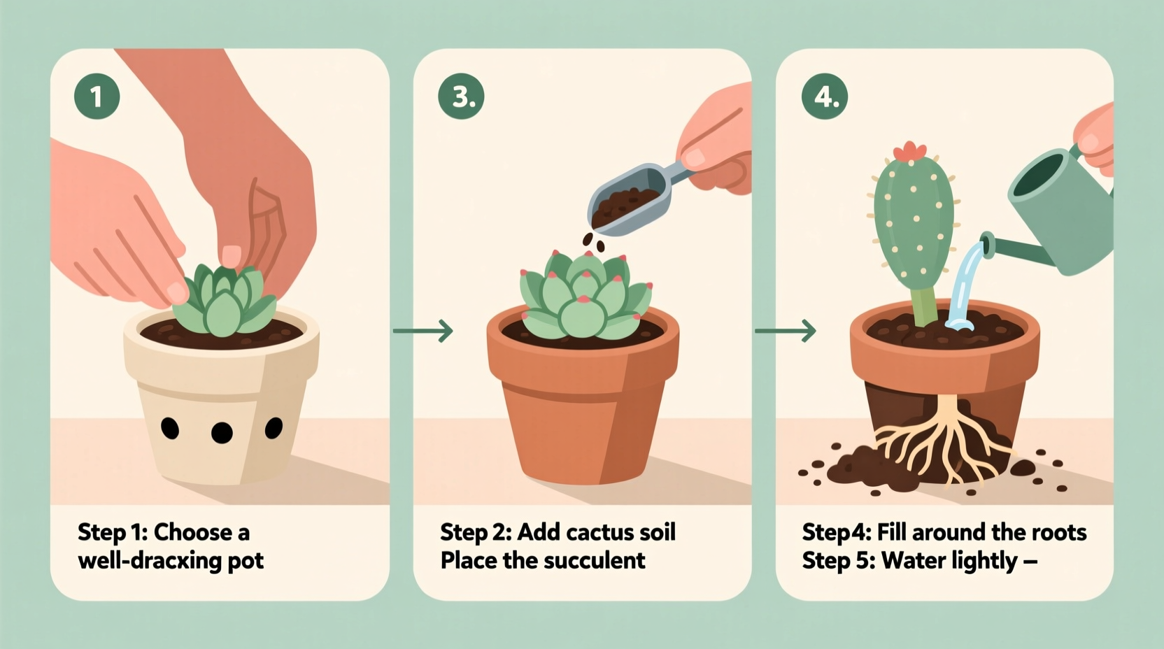 how do i plant a succulent