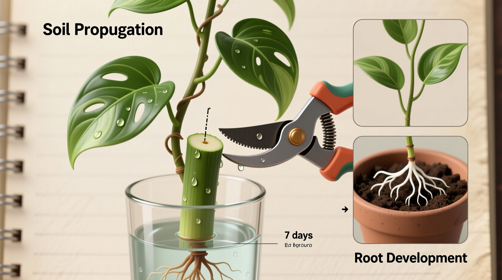 how to cut a pothos to propagate