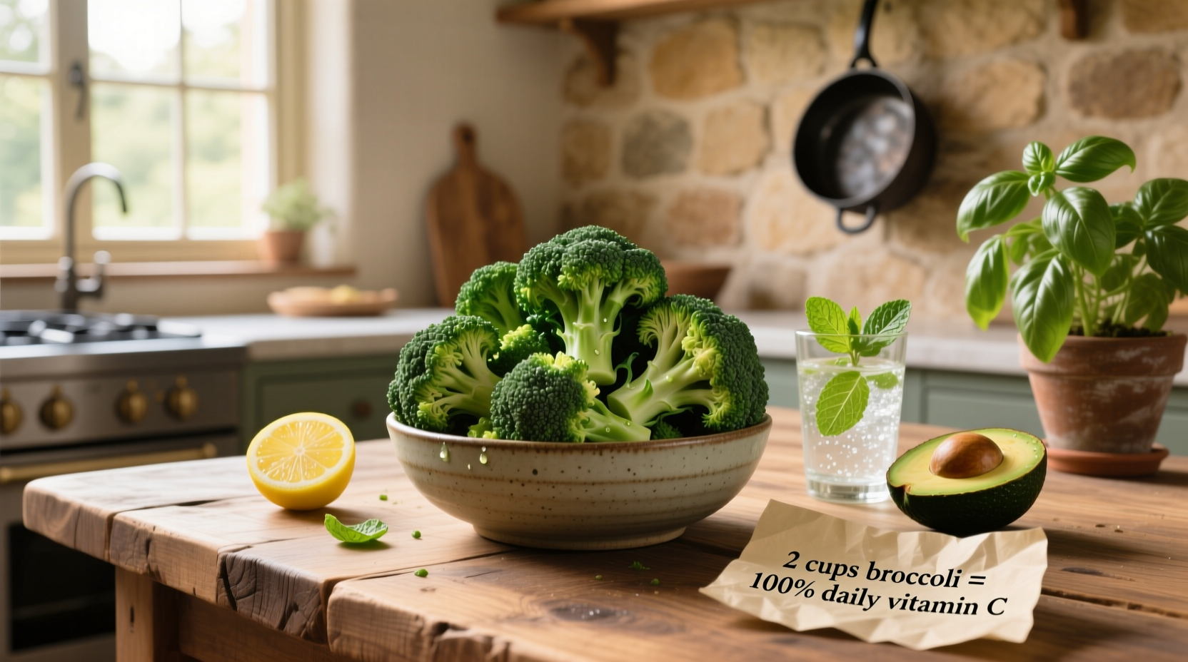 2 cups broccoli nutrition benefits