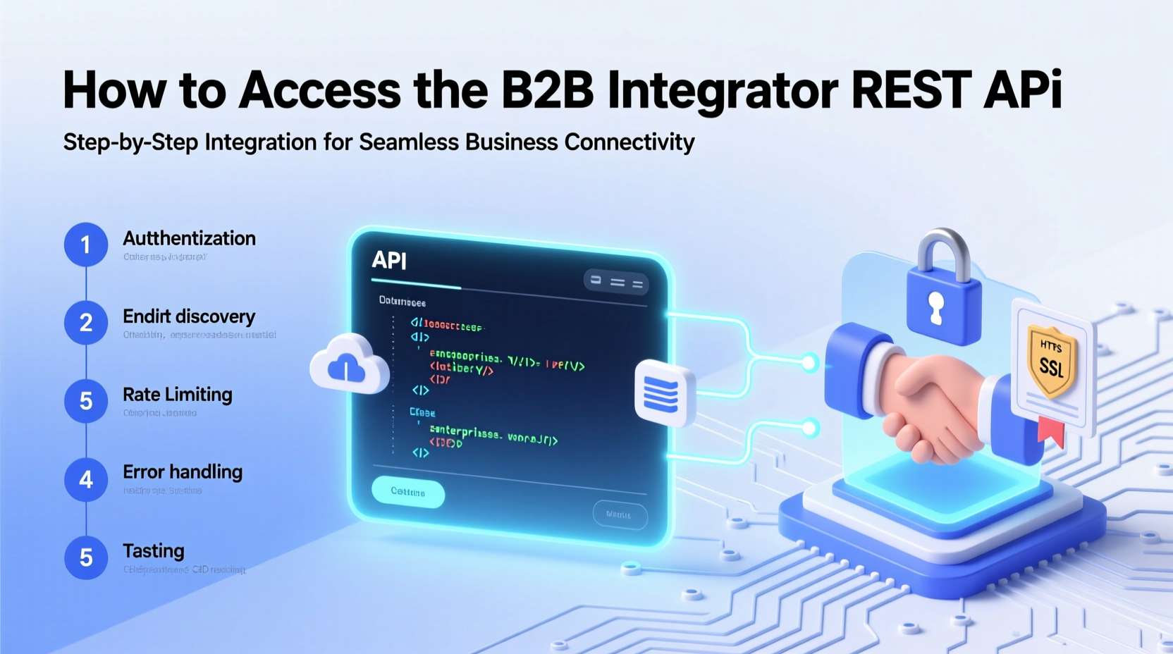 how to access the b2b integrator rest api