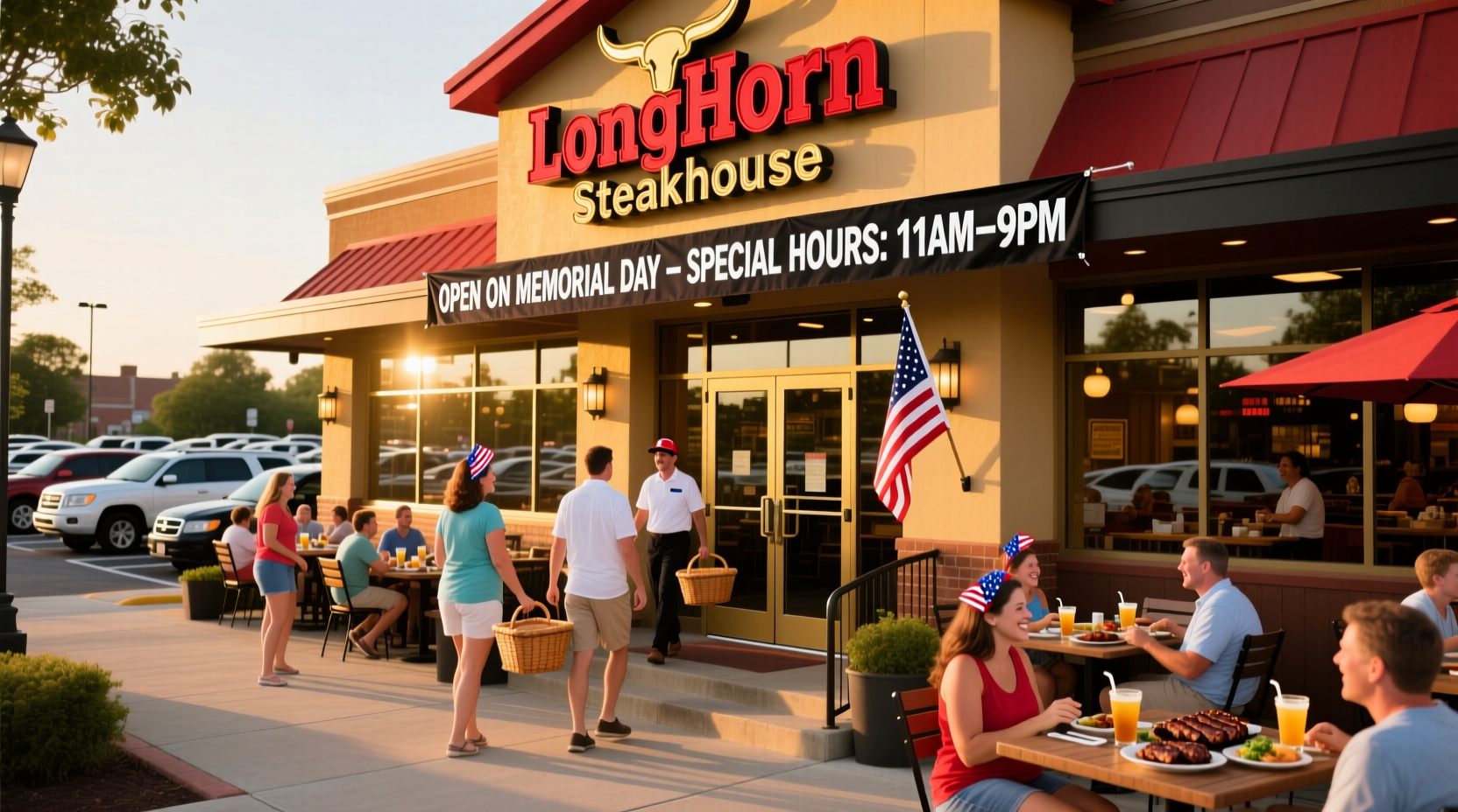 is longhorn open on memorial day
