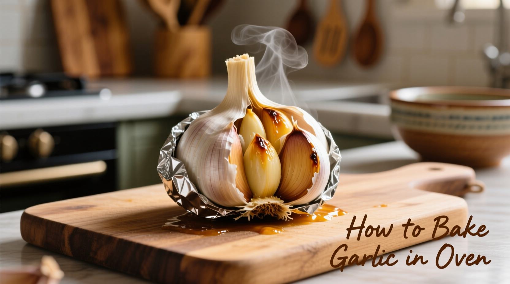 how to bake garlic in oven