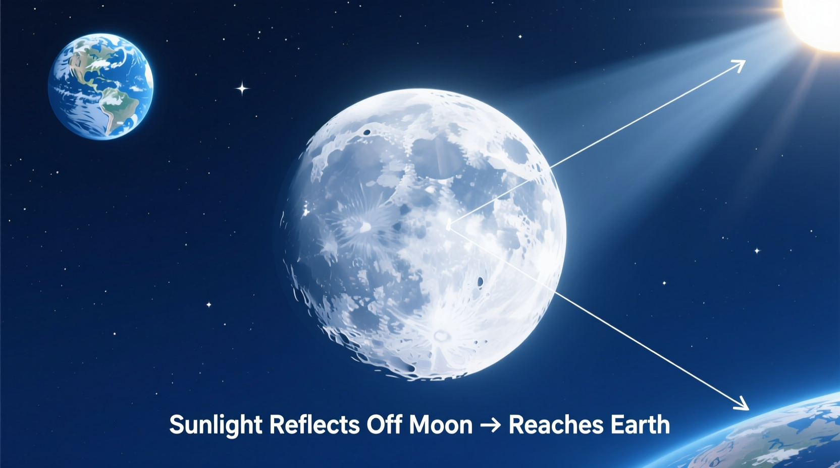 why can we see the moon from earth visibility explained