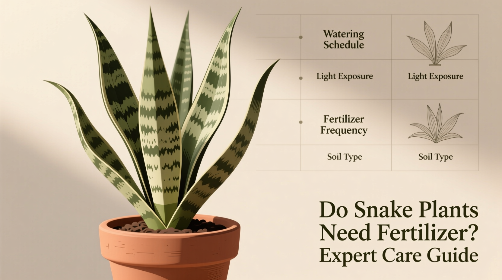 do snake plants need fertilizer