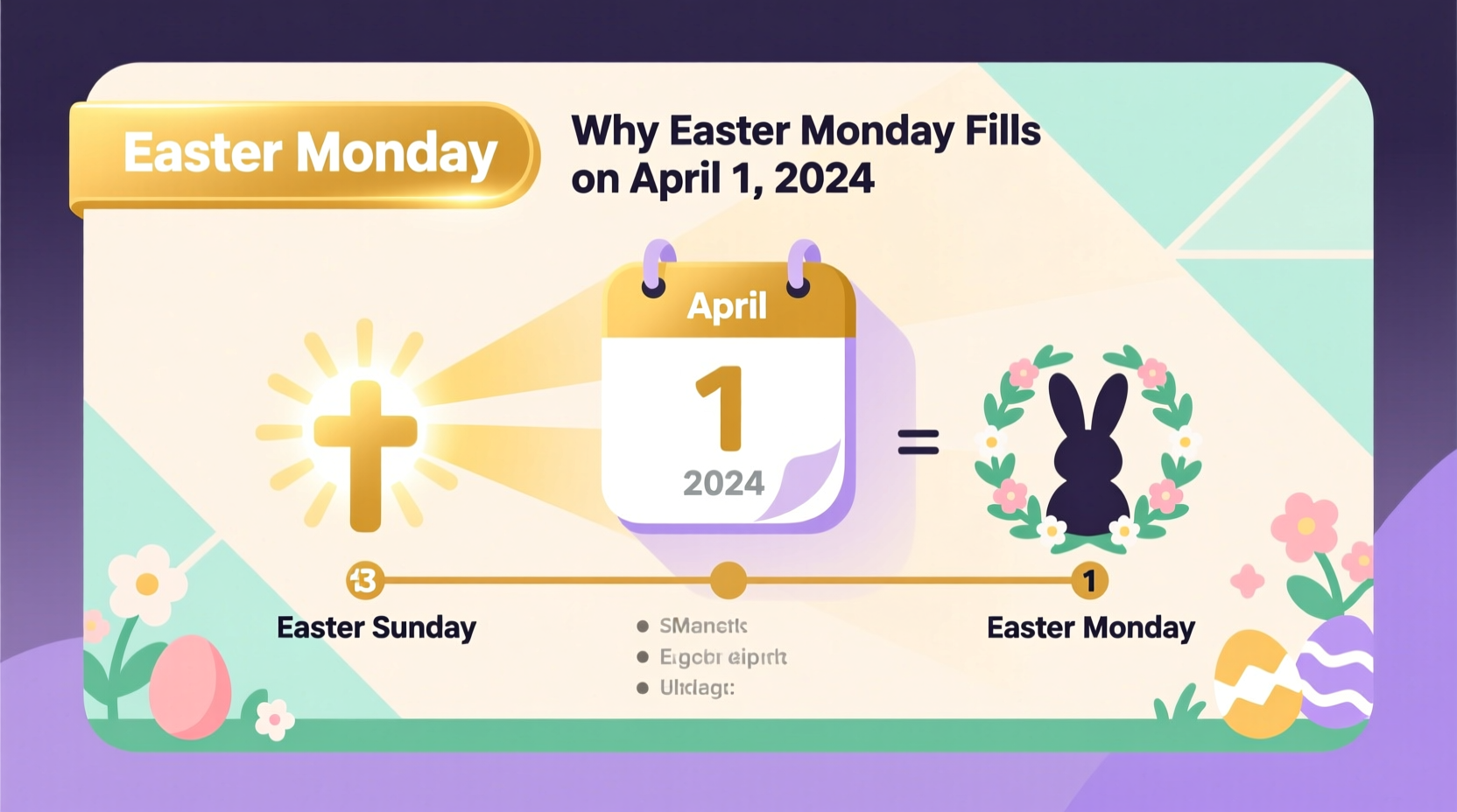why is easter on a monday in 2024
