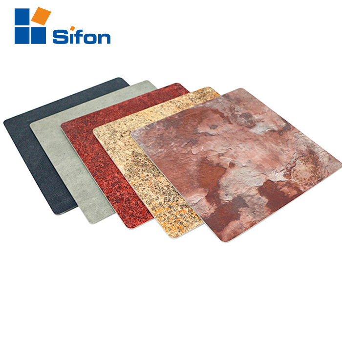 Auland latest FEVE exterior marble pattern aluminum composite panel