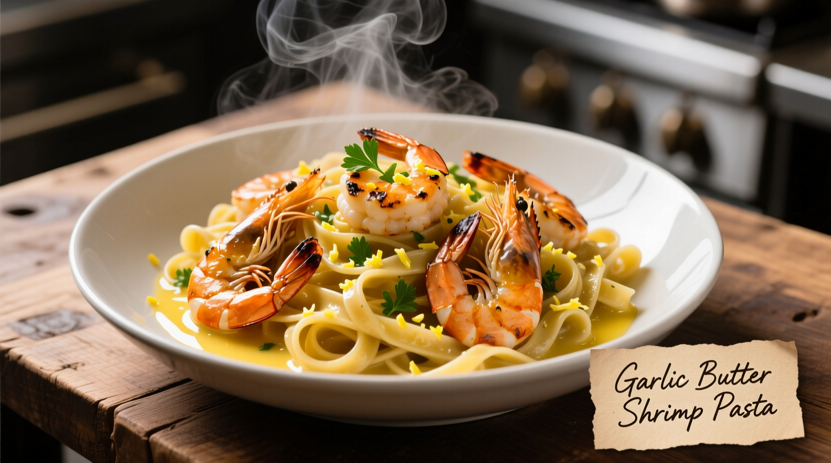 Perfect Garlic Butter Shrimp with Pasta Recipe in 20 Minutes
