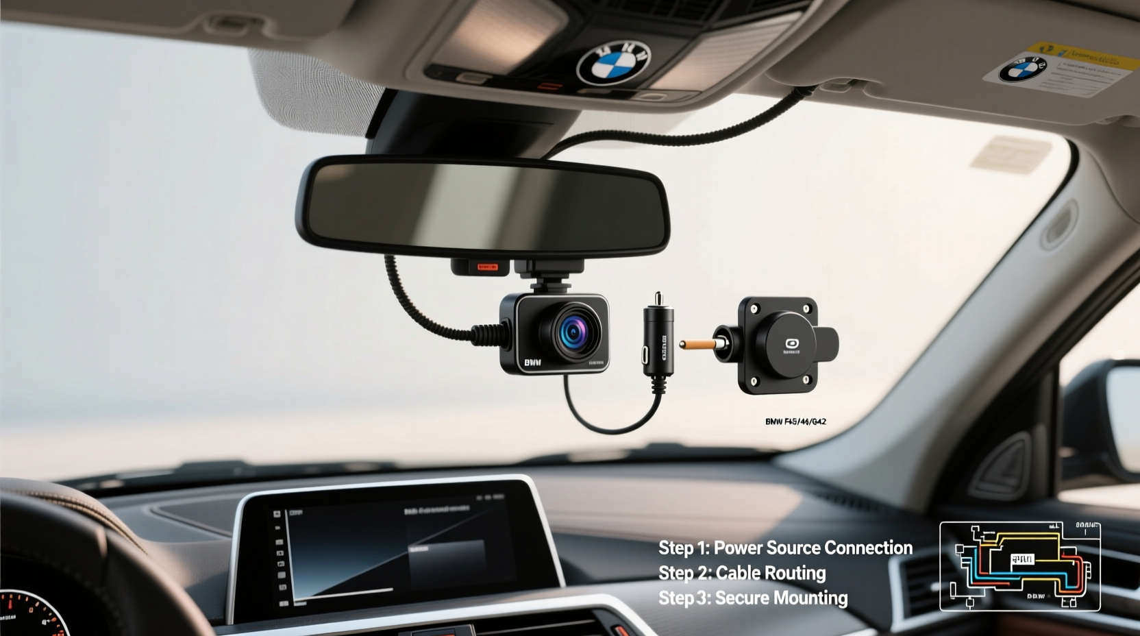 How to Install a Dash Cam on BMW 218i (F45/F46/G42)