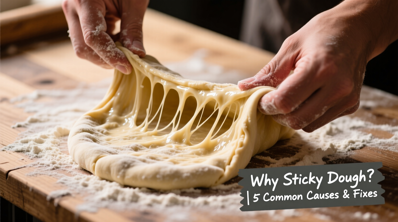 sticky pizza dough common causes how to fix it