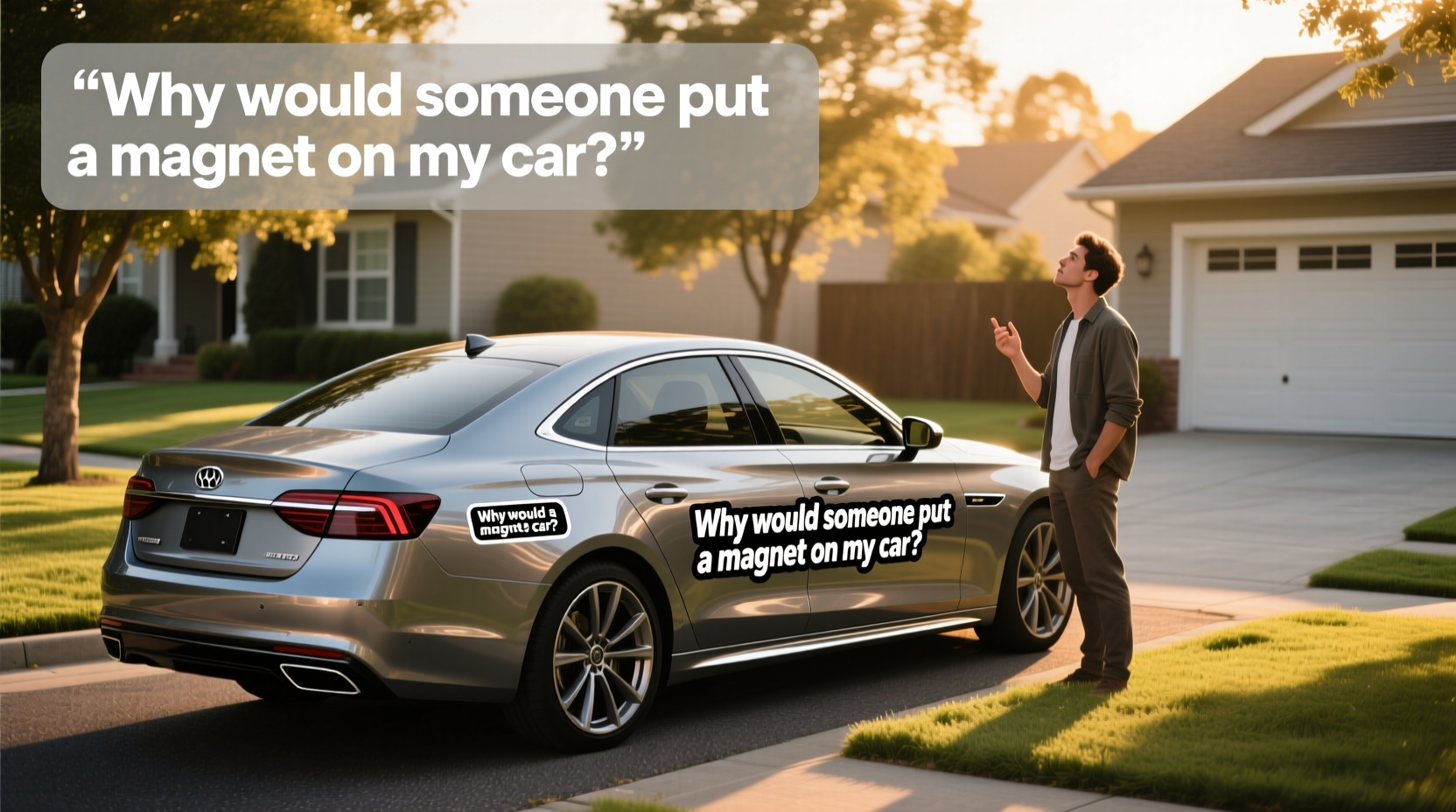 how to choose magnetic car stickers,Why would someone put a magnet on my car?