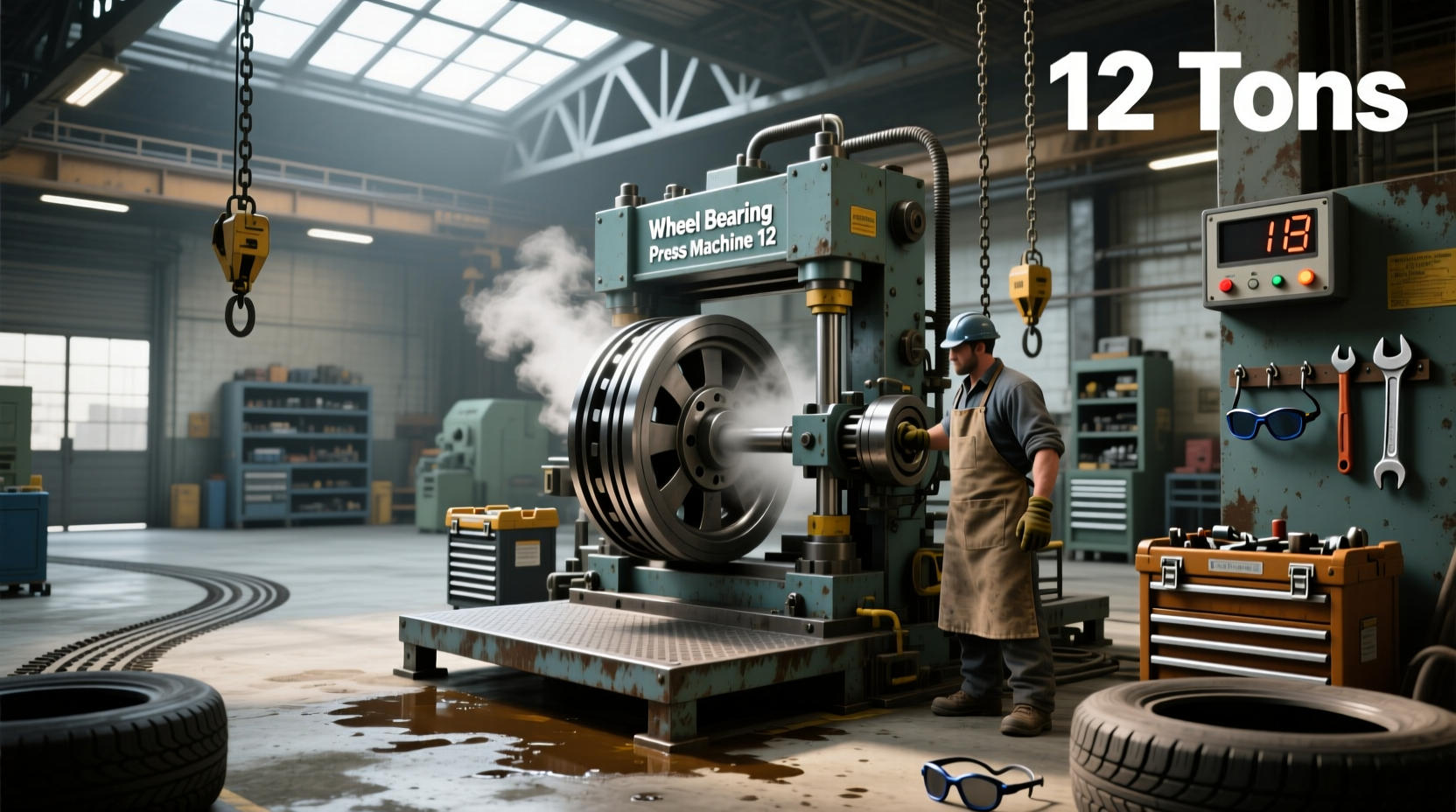 How to Choose Wheel Bearing Press Machine 12, How Much Does a 12 Ton Shop Press Weigh?