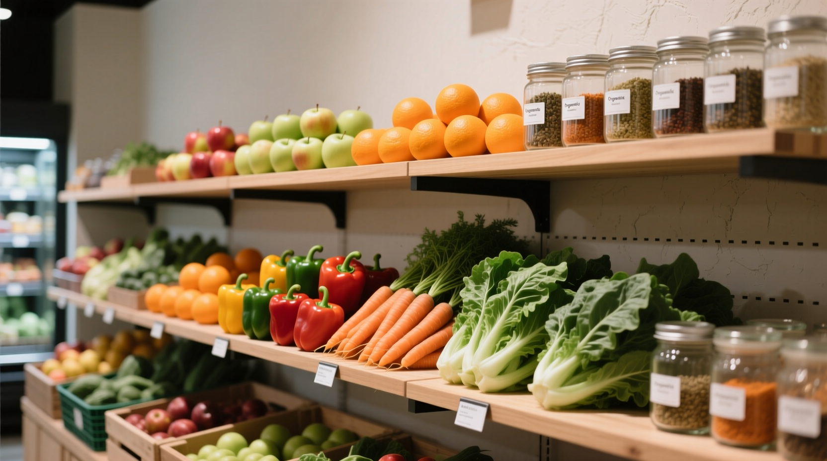 store fruits and vegetables in plain sight with a magaz
