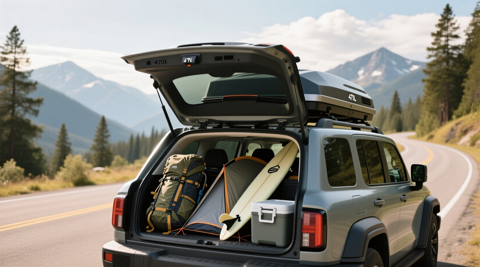 How to choose 450l roof box,How much can you fit in a 470L roof box?