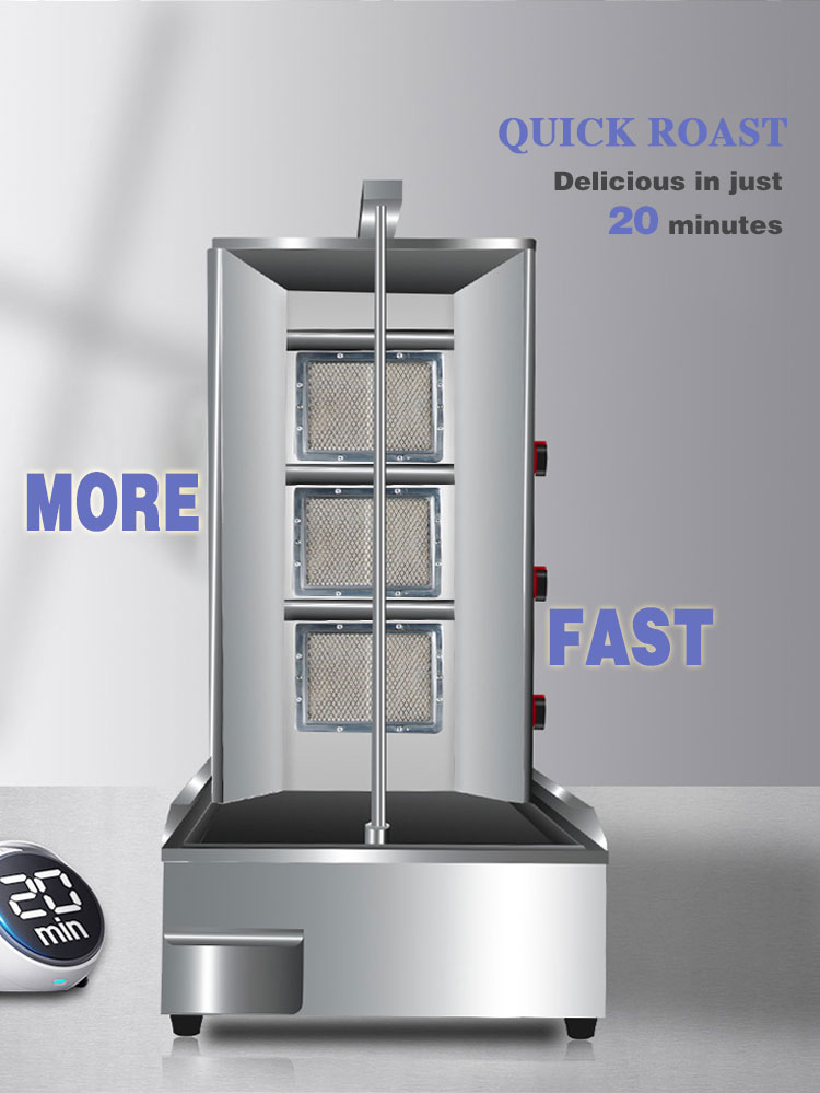Restaurant equipment multiple choices shawarma doner kebab machine in dubai