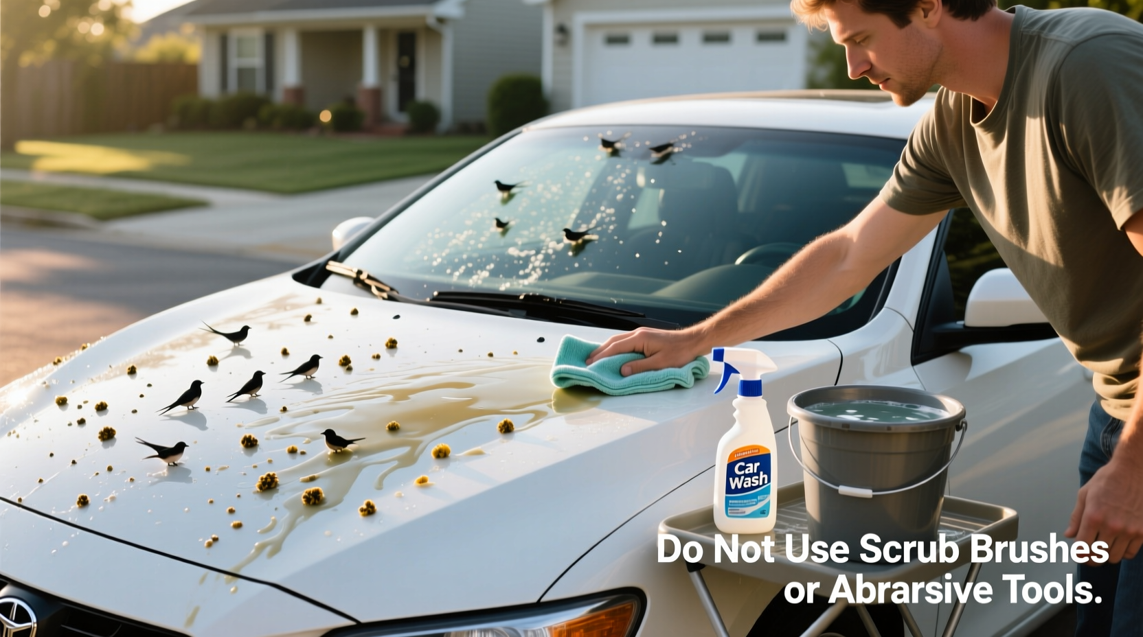 how to quickly and safely remove bird poop from your car