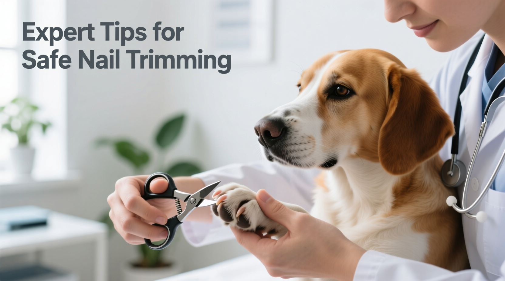 Illustration of Cut Overgrown Golden Retriever Nails Safely