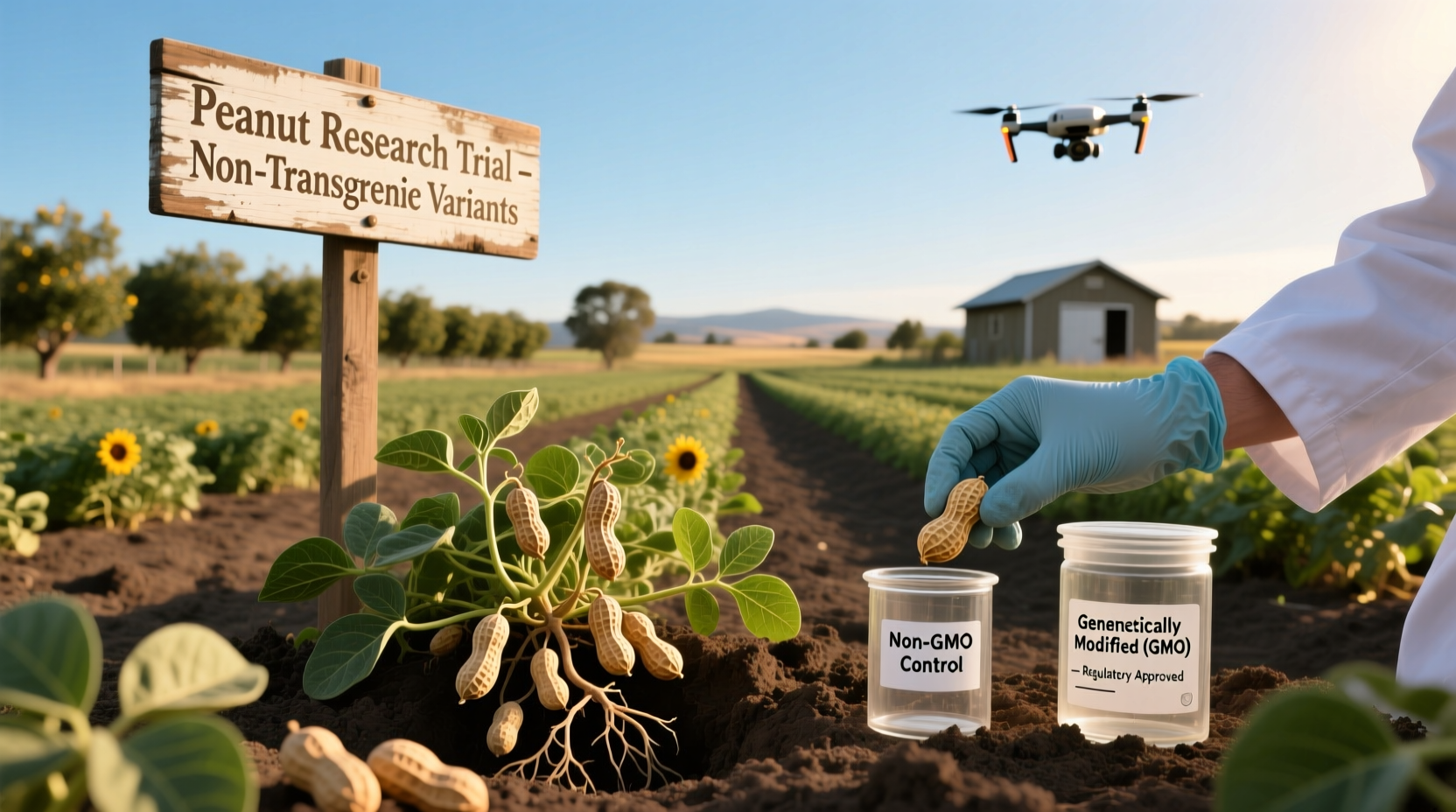 are peanuts genetically modified