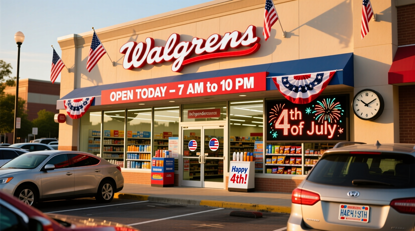 is walgreens open on fourth of july