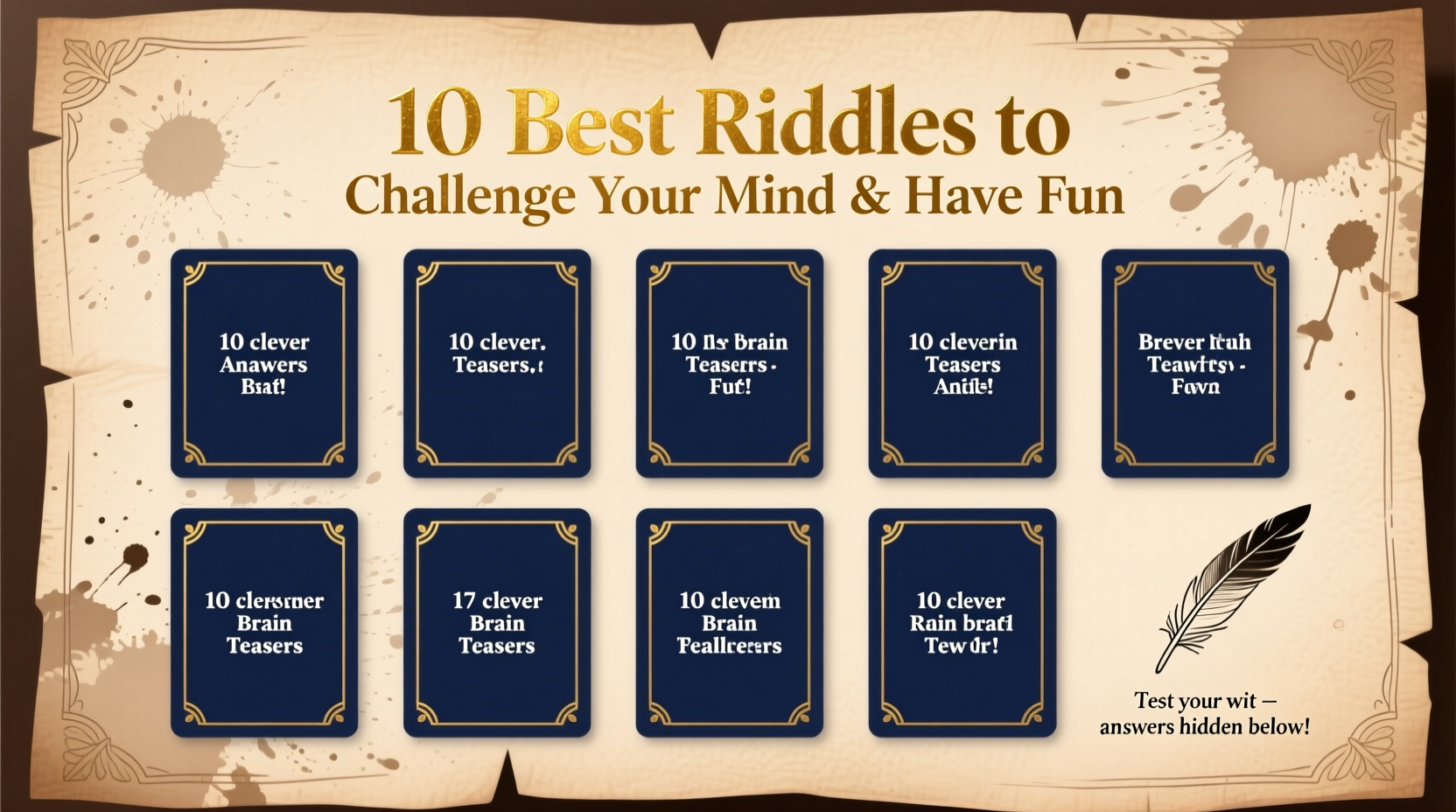10 best riddles with answer to challenge your mind and have fun