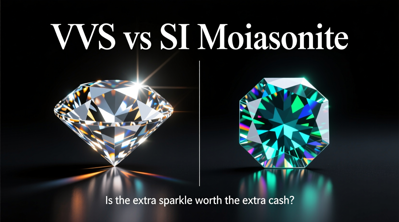 vvs vs si moissanite is the extra sparkle worth the extra cash