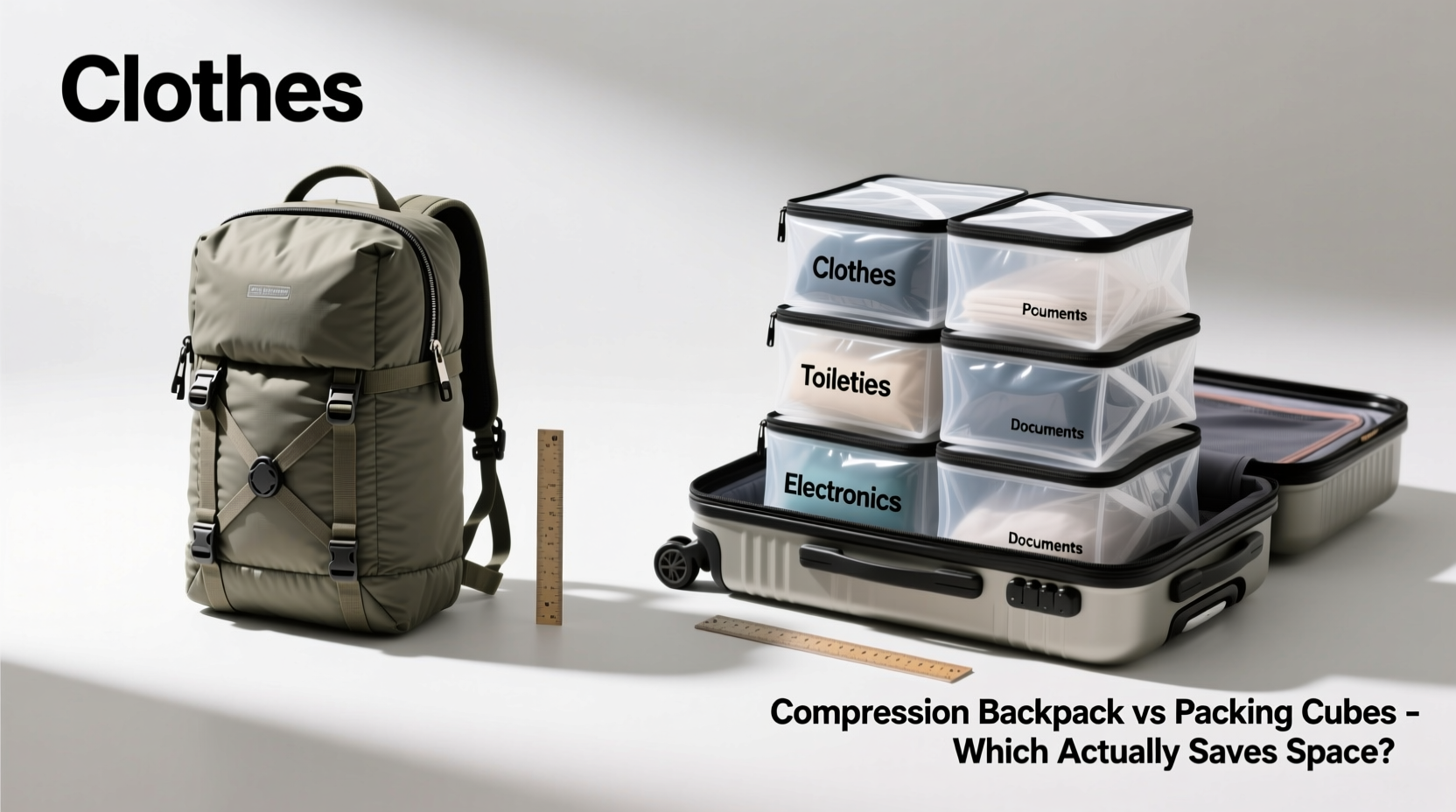 compression backpack vs packing cubes which one actually saves space