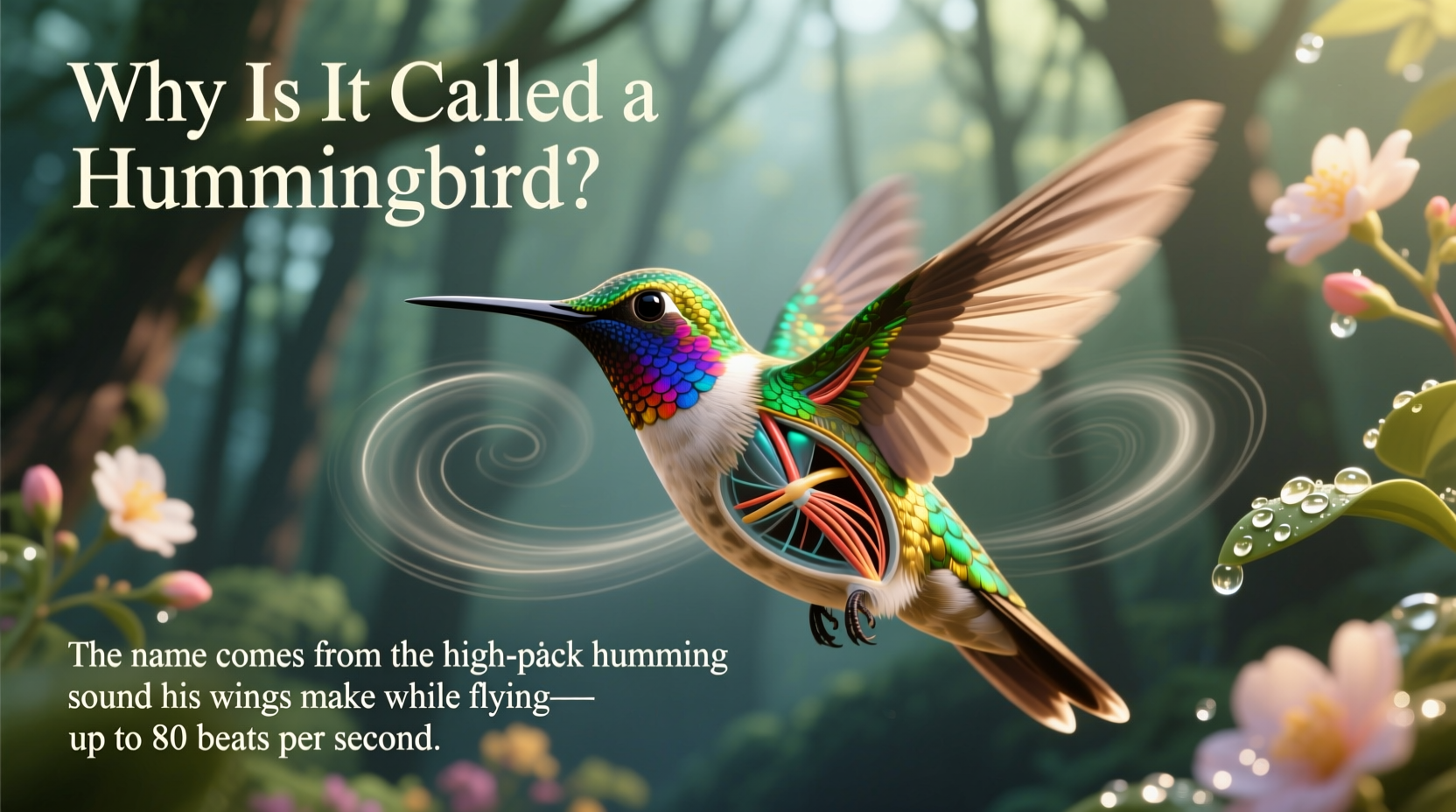 why is a hummingbird called a hummingbird name explained