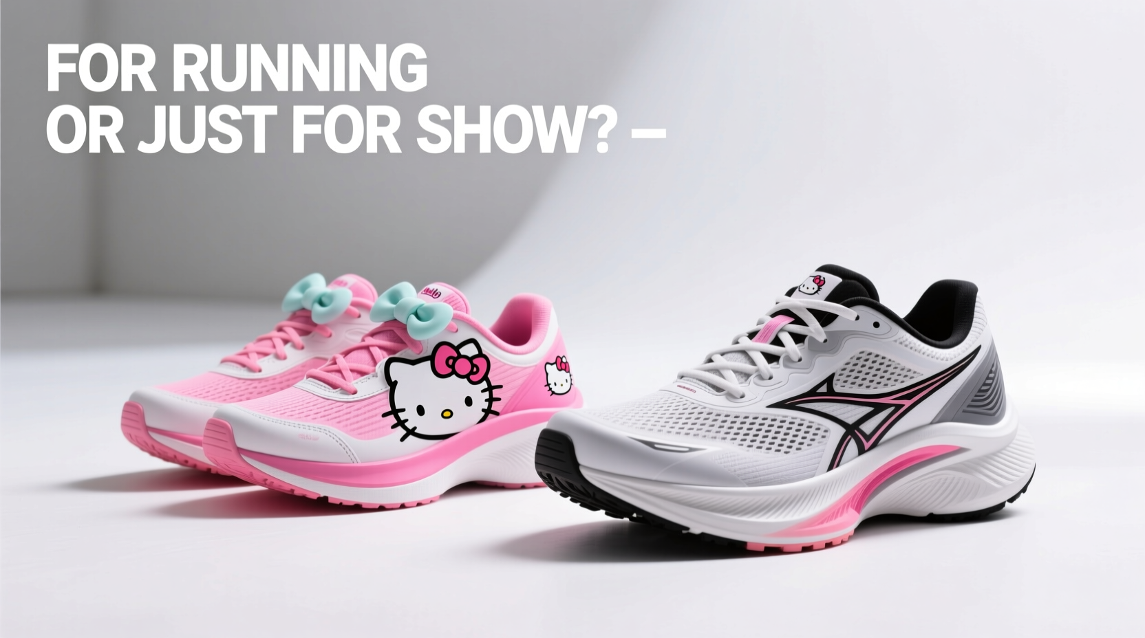 hello kitty running shoes vs regular running shoes are they really for running or just for show