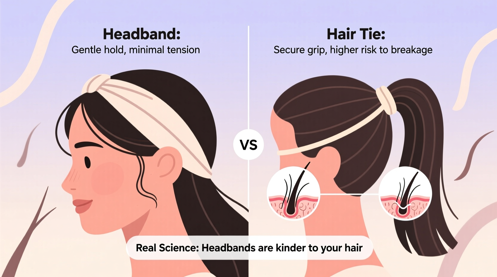 headbands vs hair ties are hair ties really better for your hair