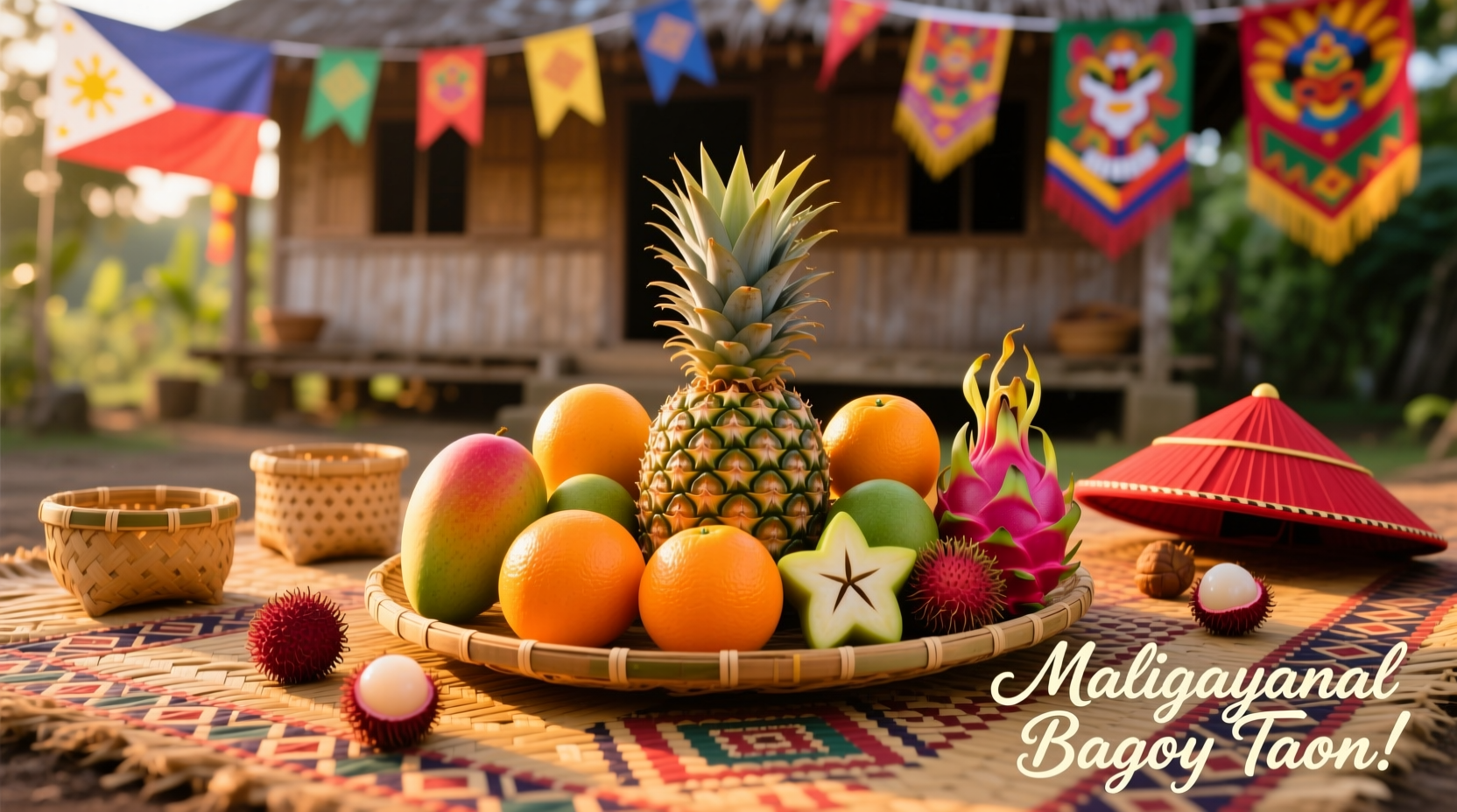 how many round fruits for new year in the philippines